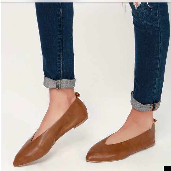 Cognac flats Clearance